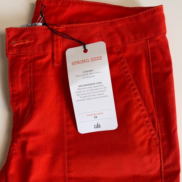 CABI UTILITY TROUSER IN CORAL #6046 - SIZE 4 - NWT! - Picture 8 of 9